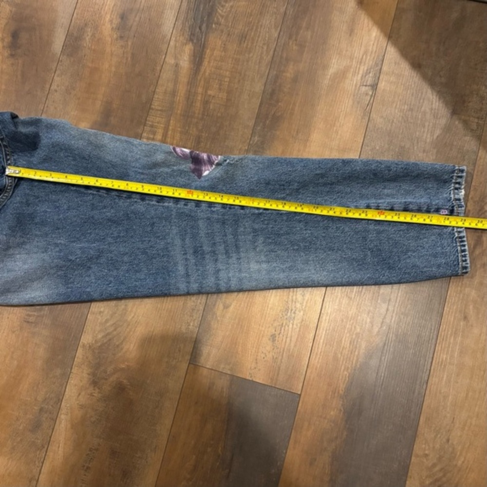 Scotch & Soda‎ The Bay Purple Floral Distressed Organic Cotton Boyfriend Jeans - Picture 15 of 16
